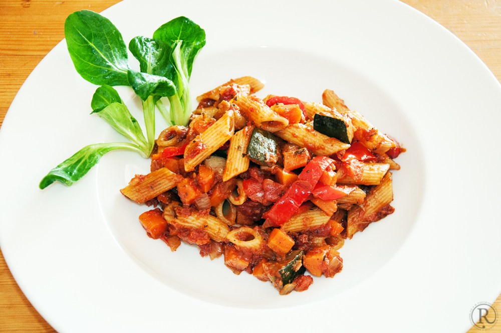 Penne mit Ratatouille